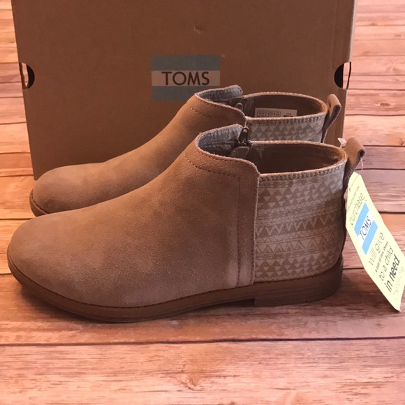 toms deia booties desert taupe